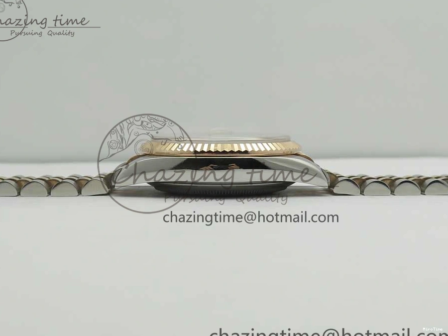 MiroTime 0501 Timeless DateJust 36mm 904 SS RG Wrapped 116231 GMF Gray Diam Dial on SS RG Wrapped Jubilee Bracelet A 3272